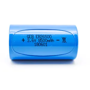 Cサイズ塩化チオニルリチウムエネルギー電池Li-SOCl2電池ER265008500 mAh 3.6V