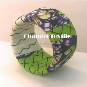 Brazalete de Tela con Estampado Africano, Brazaletes Decorativos, Brazalete Colorido con Estampado de Cera, Joyería Ecológica, Brazalete de Algodón Mixto - Product Image 2