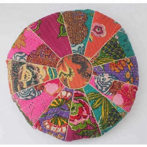 Coussin de siège de méditation en coton imprimé de marque privée OEM rond tricoté massage mousse à mémoire remplissage Yoga utilisation - Product Image 4