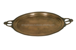 Assiette à Dîner Célèbre en Métal Brillant Poli Décoratif en Métal Aluminium Plats à Fleurs Plats Plateau de Service Élégant - Product Image 6