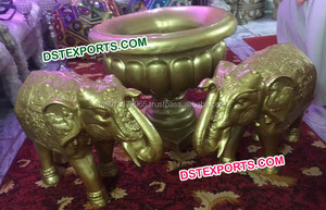 Décoration de mariage royal indien beau mariage grandes Statues d'éléphant en fibre de verre Statues fabricant Australie décor - Product Image 4