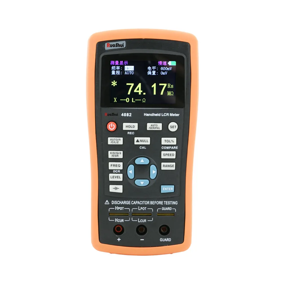 4082 RuoShui 100Hz-100 KHz Inductie, L, Capaciteit, C, Weerstand, R. handheld LCR Brug LCR Meter