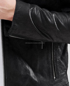 Chaqueta de piel de oveja auténtica personalizada para hombre, chaqueta de cuero de oveja para motocicleta, personalizada, barata, a la moda, para invierno - Product Image 4