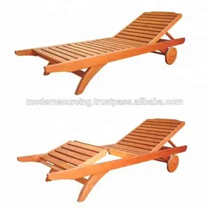 Schwimmbad Liegestuhl Entspannungs stuhl Holz möbel Sonnen liegen im Freien