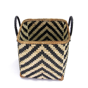 100% Handmade Craft Storage <b>Baskets</b> with Natural <b>Bamboo</b> Hot Collection No Minimum Quantity - Product Image 2