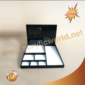 Présentoir de montre en bois personnalisé présentoir de montre-bracelet avec écran LCD présentoir de montre - Product Image 1