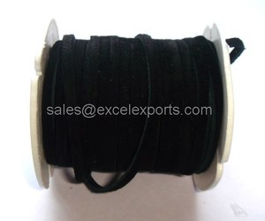 Cordones de cuero de ante para fabricación de joyas, rollos de 3mm, 4mm, 5mm, 100m, venta al por mayor - Product Image 2