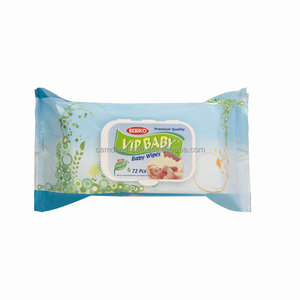 Lingettes naturelles pour bébé, lingette humide pour bébé sec (72 pièces), lingette pour bébé bio - Product Image 2