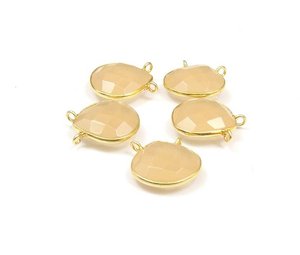 Connecteurs de lunette faits à la main en argent sterling massif 925 avec pierre de lune pêche bijoux fournisseur en gros OEM ODM au prix de gros - Product Image 4
