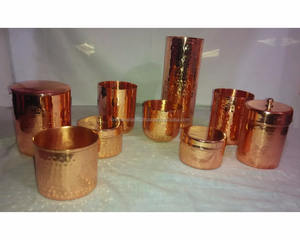 Récipient à bougies en acier inoxydable de haute qualité avec finition en cuivre Nouveau design pour Noël fabriqué et fourni depuis l'Inde - Product Image 2