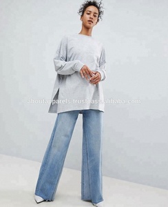 Wholesale Custom Black Longline Hooded Sweatshirt Plus Size Fashion Sports <b>Zipper</b> Jacket Breathable Longline Sweatshirts - Product Image 4