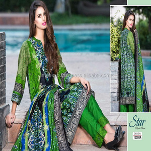 Vêtements d'hiver de créateur pour femmes les plus vendus Lenin salwar kameez/robe pakistanaise costume salwar pour femmes - Product Image 4