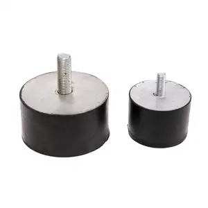 Custom Cylindrical Mounts Natural Rubber Synthetic Rubber Nitrile Neoprene Butyl With Bolts And Nuts Male And Female