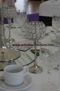 Candelabros de metal de oficina y hogar con tarros de velas y linternas para bodas y fines decorativos - Product Image 4