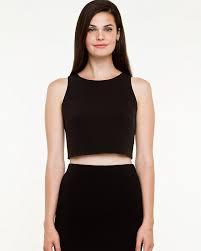 custom women sleeveless cotton crop tops - Product Image 2