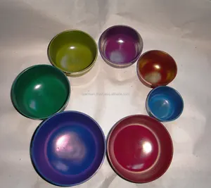 Tibetan seven sets singing bowls manufacture in Nepal ( seven chakra singing bowls )