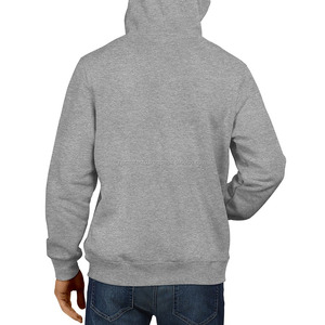 เสื้อฮู้ดผู้ชายแบบมีฮู้ดสำหรับใส่เล่นกีฬาและพักผ่อนขนาดยุโรปแฟชั่นมีฮู้ดเย็บติดในยิมผ้าฝ้ายกันหนาวพิมพ์ลายได้ตามต้องการ - Product Image 4