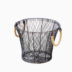 Iron <b>Wire</b> <b>Baskets</b> with Handles - Product Image 1