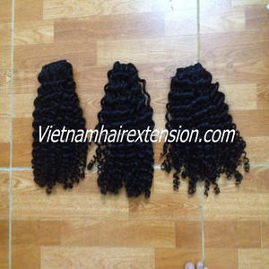 Cheveux vierges remy tibétains, cheveux naturels vierges, bouclés, bruts - Product Image 5