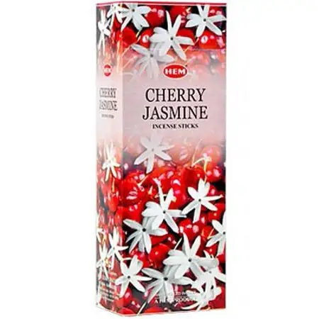 Bulk HEM 1 X Cherry Jasmine - Box of Six 20 Stick Tubes, 120 Sticks Total - HEM Incense High quality manufactures in india