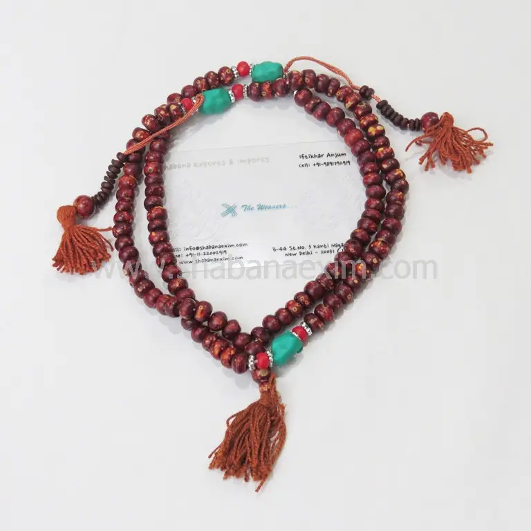 Tibetan prayer mala hippie necklaces Buddhist Prayer Beads