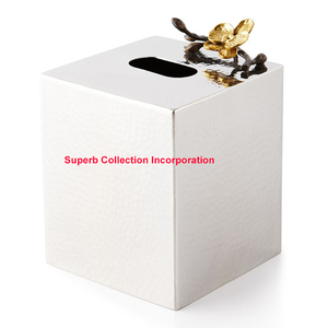 Nouvelle boîte de couverture de tissu d'argent de conception pour le couvercle de boîte de tissu d'acier inoxydable de voiture - Product Image 2