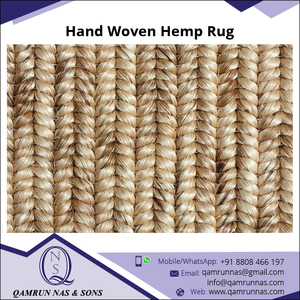 Alfombra de cáñamo 100% con patrón Soumak elegante más vendida para adolescentes, conjuntos de alfombras de área de Calidad de exportación de diseño abstracto de tejido plano de pila alta - Product Image 2