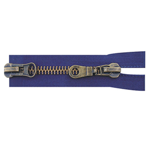 Fermeture éclair double sens autobloquante en bronze de haute qualité, certifiée OEKO-TEX, pour jeans, chaussures, vêtements, sacs, textiles de maison, fabriquée pour une longue durée de vie - Product Image 1