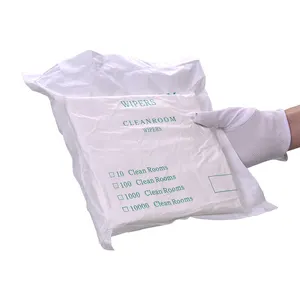 फैक्टरी प्रत्यक्ष आपूर्ति 100 पीसी/बैग 6''x6'' क्लीनरूम 100% माइक्रोफाइबर वाइप्स/वाइपर उच्च गुणवत्ता के साथ सफाई कपड़ा