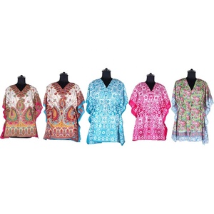 Robe courte en soie, caftan, sans manches, pour femme, vêtements, vente en gros, tendance, - Product Image 1