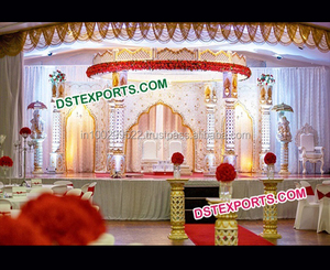 Magnífico Mandap de Dos Pilares para Matrimonio, Fabricante de Mandaps para Bodas Indias, Último Modelo de Mandap Hindú en Venta en Australia - Product Image 3