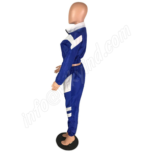 2019 las mujeres de dos piezas conjuntos Pacto trabajo de talle alto cintura alta pantalones chándales Casual mujer conjunto de 2 piezas de pantalones - Product Image 3