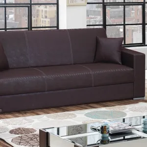 New Turkish factory cheap modern design black PU fold out sofabed sofa cumbed