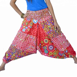 Pantalon Harem en Coton Indien pour Hommes et Femmes, Pantalon de Yoga, Imprimé Orange, Pantalon Unisexe en Gros - Product Image 2