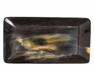 Plateau rectangulaire ou carré en corne de buffle, assiettes, plats de haute qualité et à bas prix - Product Image 4