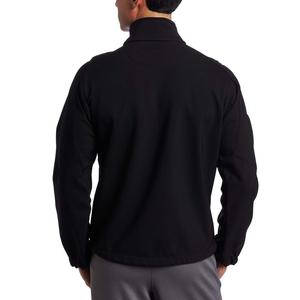 Venta al por mayor de los hombres de concha suave Chaqueta larga transpirable impermeable con logotipo personalizado patrón de camuflaje y cuello con capucha - Product Image 4