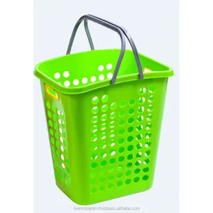 Recommended Leading Basket Manufactured Exporter Plastic Laundry Basket With Handle Suitable to Store Dirty Clothes Ready Wash