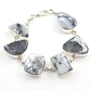 Silver Gemstone Bracelet 925 Silver Indian Bracelet Jewelry