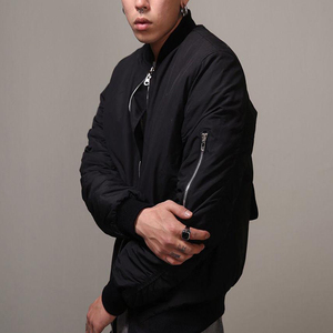 Dernière veste bomber d'hiver pour homme en toile personnalisée, style hip-hop, pour l'extérieur, avec fermeture éclair |   Remplissage en polaire 100% polyester - Product Image 6