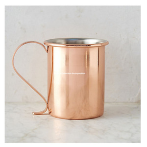 Nuevo diseño de cobre, taza de mula de Moscú, taza de cobre de lujo y moderna para cerveza - Product Image 1