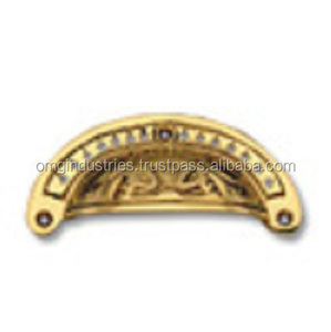 OMG มือจับหน้าต่างอลูมิเนียมสังกะสีแบบถ้วยทองเหลืองทึบดีไซน์แบบชนบทสำหรับใช้ในบ้าน - Product Image 1