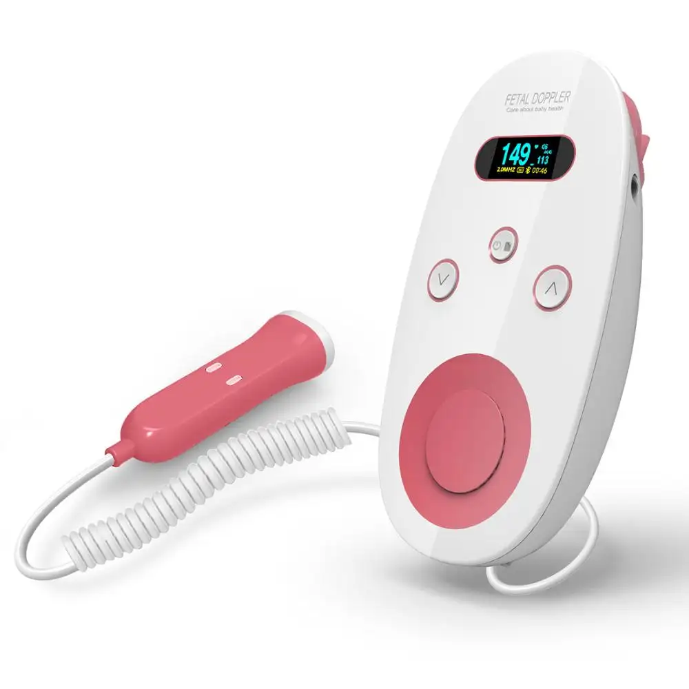 Monitor cardíaco portátil para bebé, Monitor Fetal Doppler con ultrasonido, precio barato