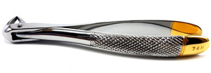 Pinza de extracción de mango dorado, cuidado dental, dentista - Product Image 4