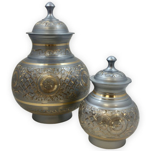 Urna Funeraria para Adultos Estilo Americano Blue Ocean de Brassworld India - Product Image 5