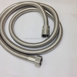 HY80 <span class=keywords><strong>douche</strong></span> à main en acier inoxydable tuyau voletant sanitaires chrome toilettes tuyau <span class=keywords><strong>flexible</strong></span> <span class=keywords><strong>court</strong></span> 1.2 m tuyau de <span class=keywords><strong>douche</strong></span> - Product Image 2