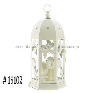 Bougeoir fait à la main en métal et verre pour décoration de Noël et de mariage - Product Image 3