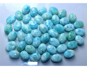 Larimar naturel Cabochon Pierres précieuses de Forme Ovale - Product Image 3