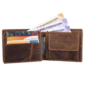 Cartera Tri-Fold de Cuero Genuino de Vaca/Búfalo con Protección RFID para Hombre, Delgada y Segura, para Uso Diario, en Oferta - Product Image 3