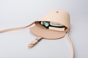 Women's Cowhide Leather Handmade Trapezoid Flap <b>Over</b> <b>Shoulder</b> <b>Bag</b> TLL-0068 - Product Image 5