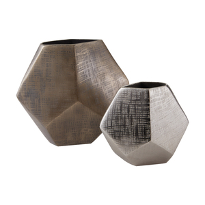 Nouveauté Vase à fleurs en aluminium moulé finition antique avec qualité haut de gamme Pot à fleurs moderne pour la décoration de chambre d'hôtel - Product Image 1